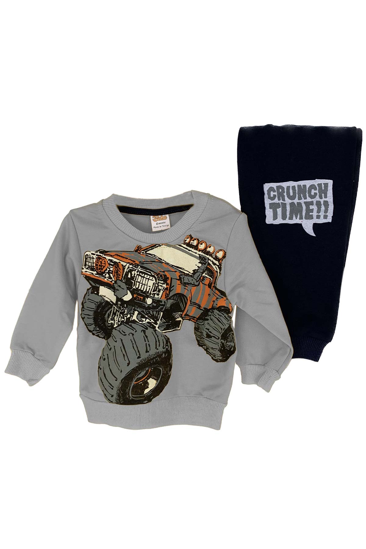 Pınarca Bebek Araba Desenli Pijama Takımı