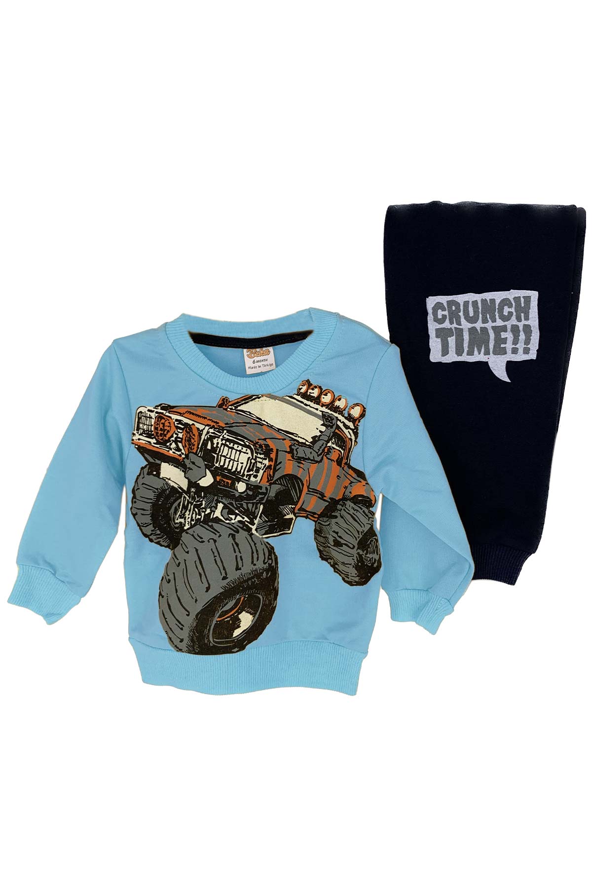 Pınarca Bebek Araba Desenli Pijama Takımı