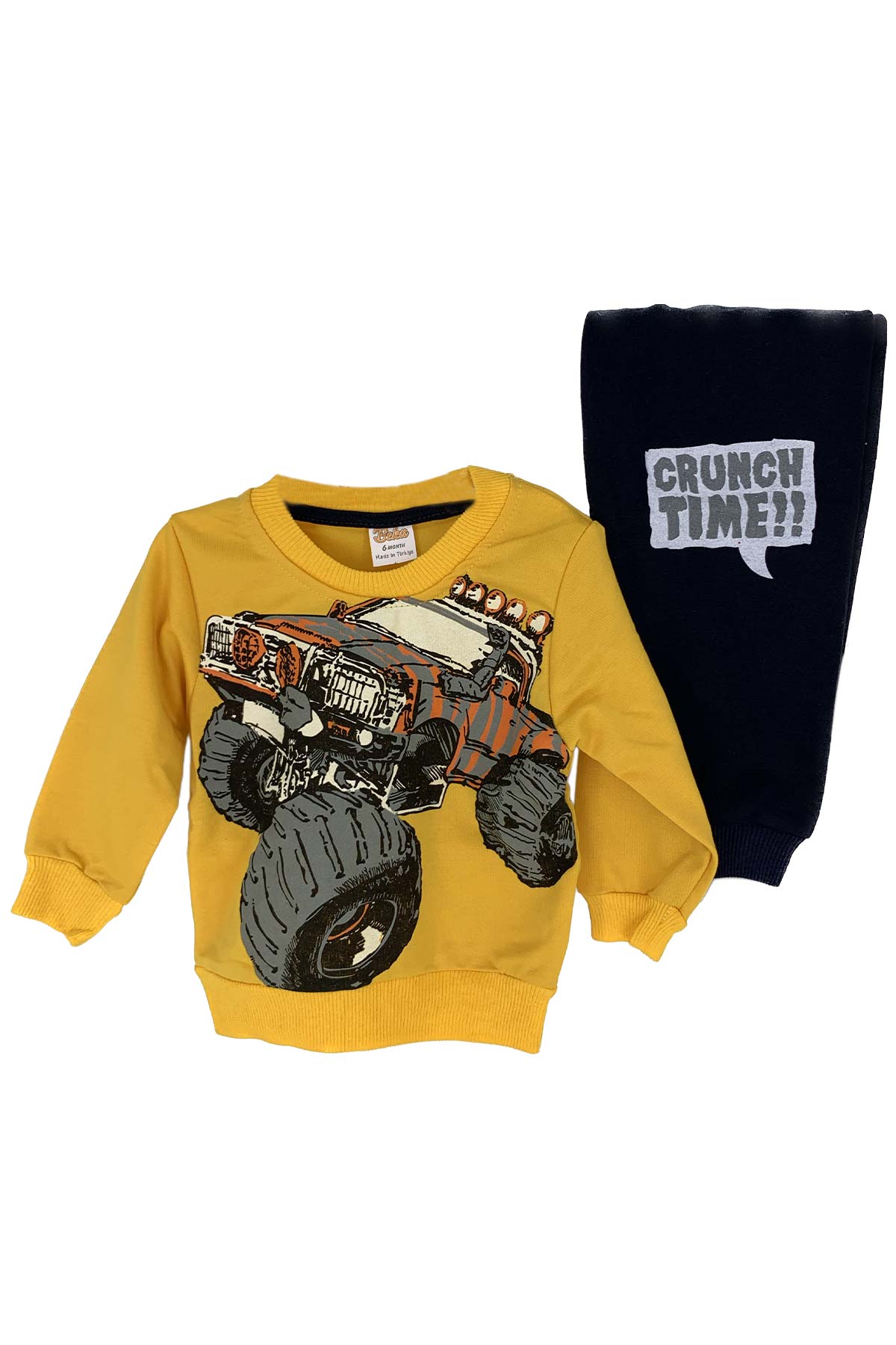 Pınarca Bebek Araba Desenli Pijama Takımı