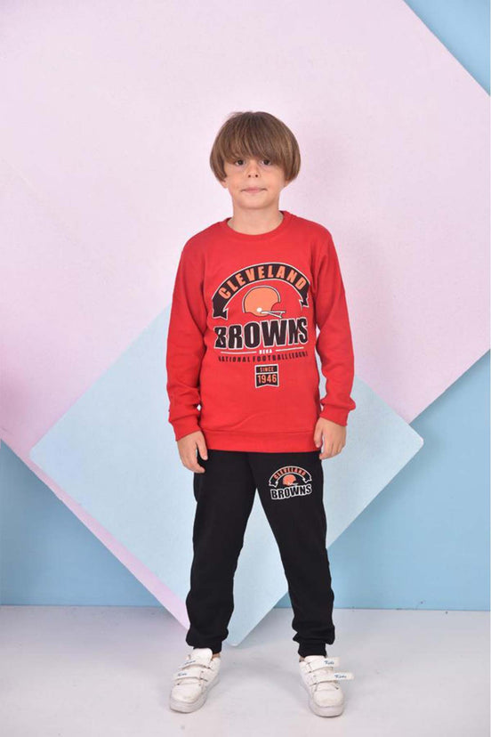 Pınarca Erkek Çocuk Browns Baskılı Pijama Takımı