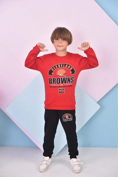 Pınarca Erkek Çocuk Browns Baskılı Pijama Takımı