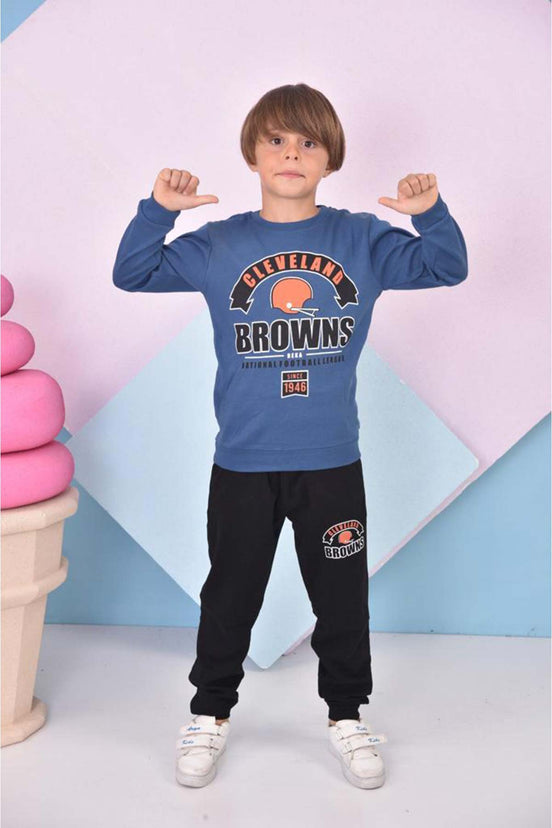 Pınarca Erkek Çocuk Browns Baskılı Pijama Takımı