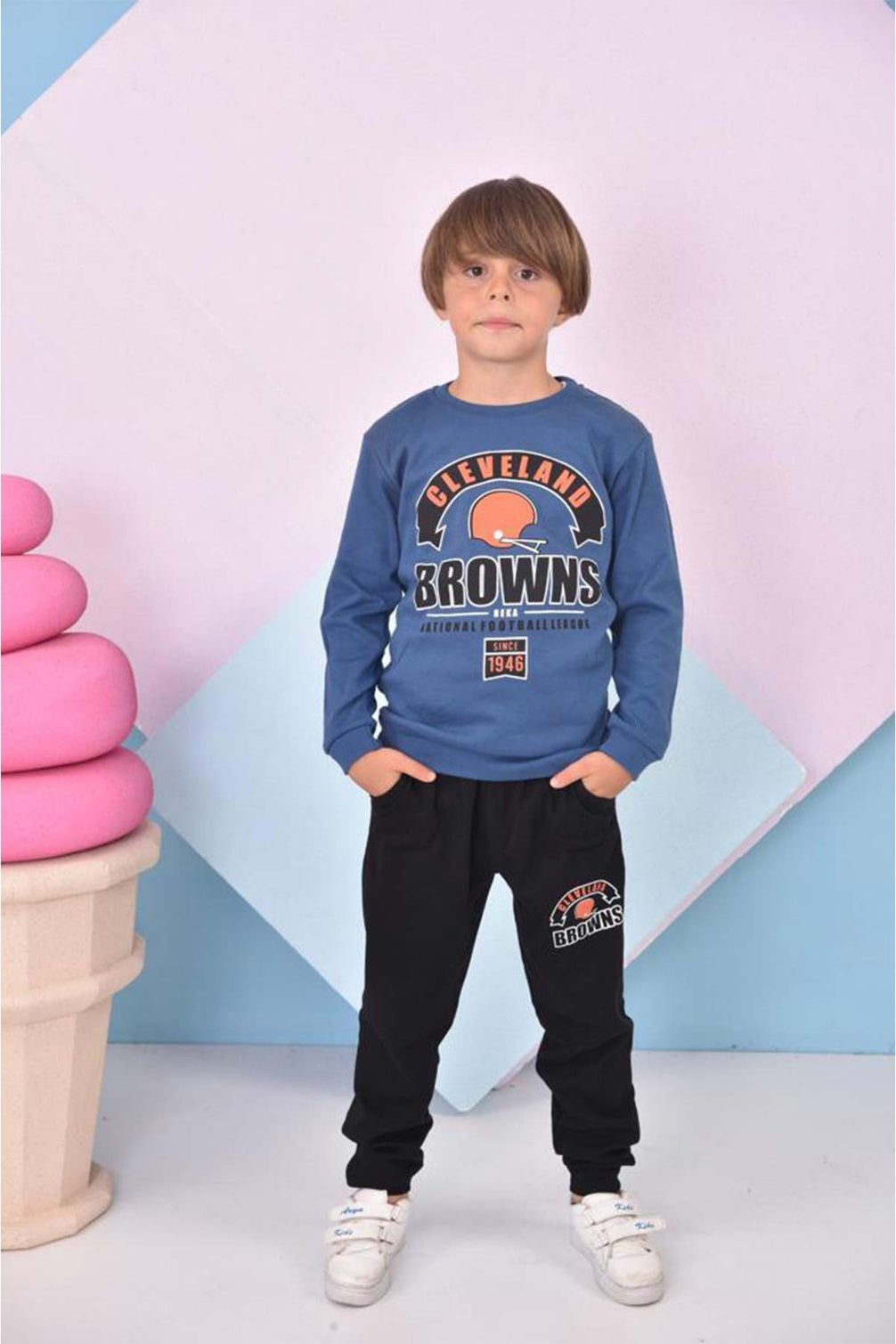 Pınarca Erkek Çocuk Browns Baskılı Pijama Takımı