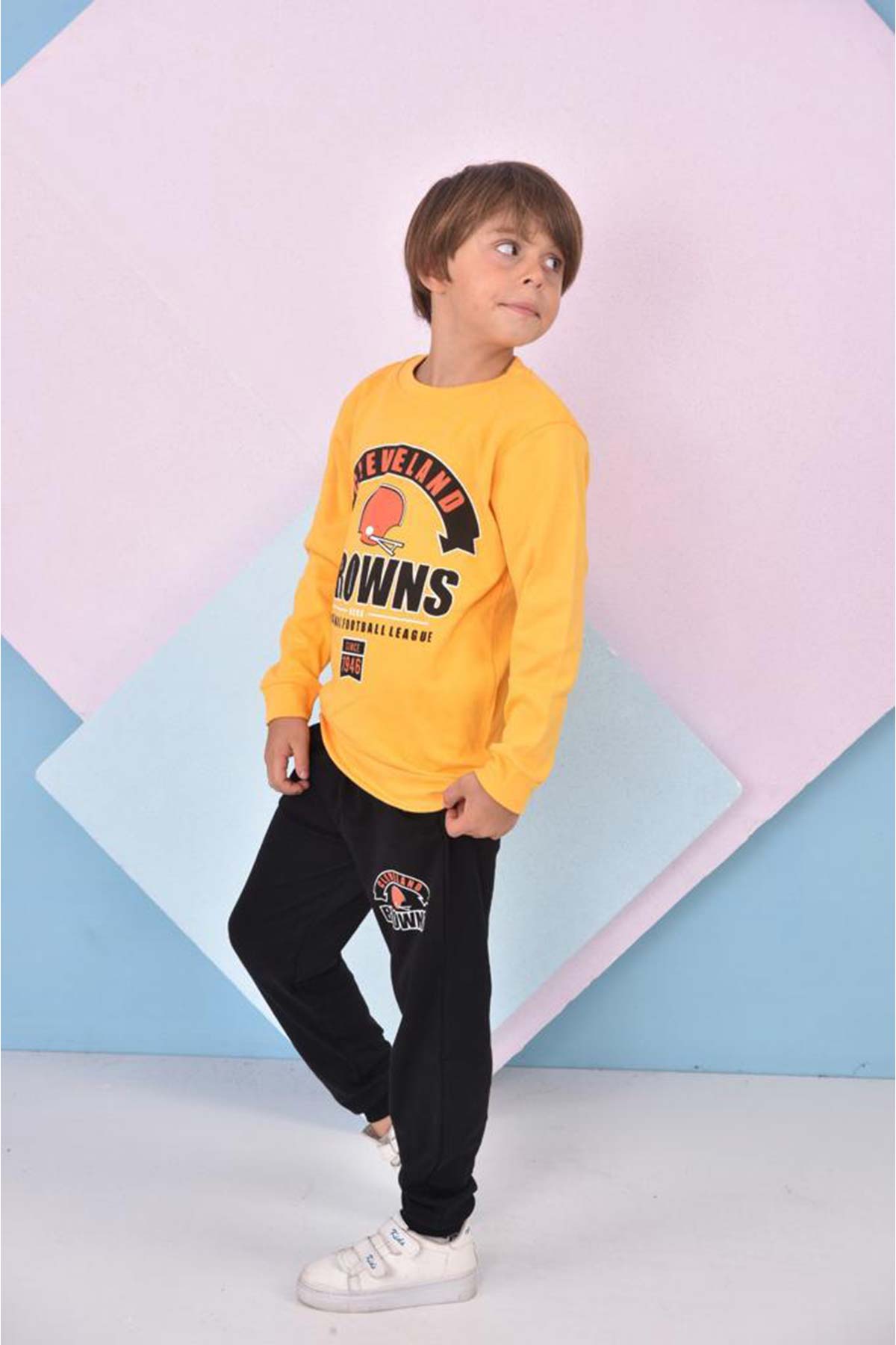 Pınarca Erkek Çocuk Browns Baskılı Pijama Takımı