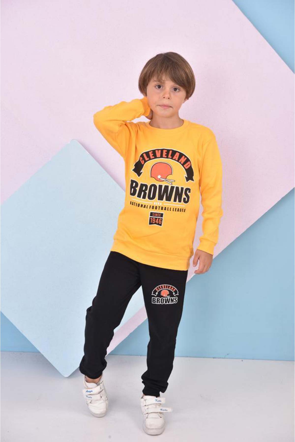 Pınarca Erkek Çocuk Browns Baskılı Pijama Takımı