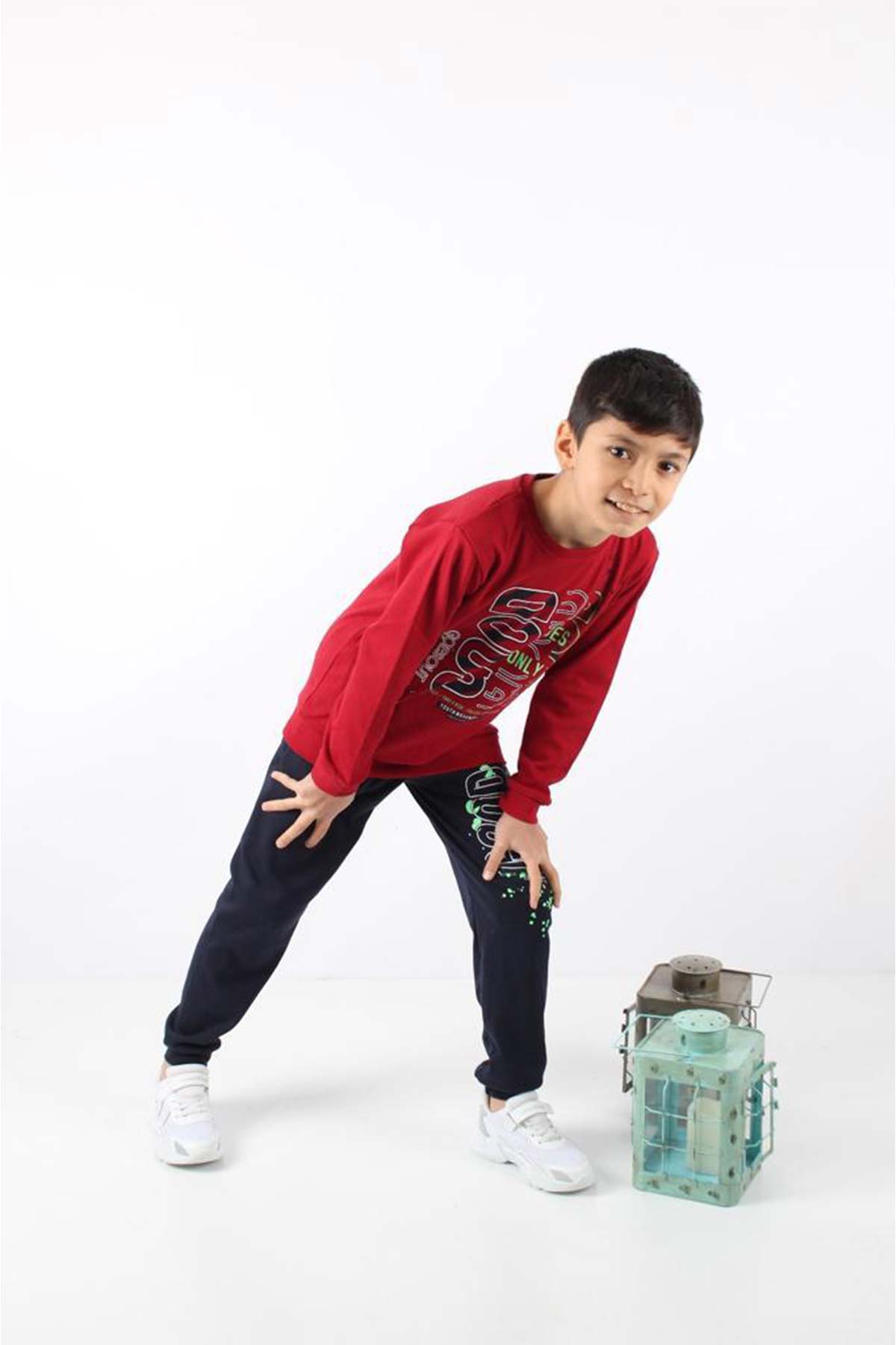 Pınarca Erkek Çocuk Good Baskılı Pijama Takımı