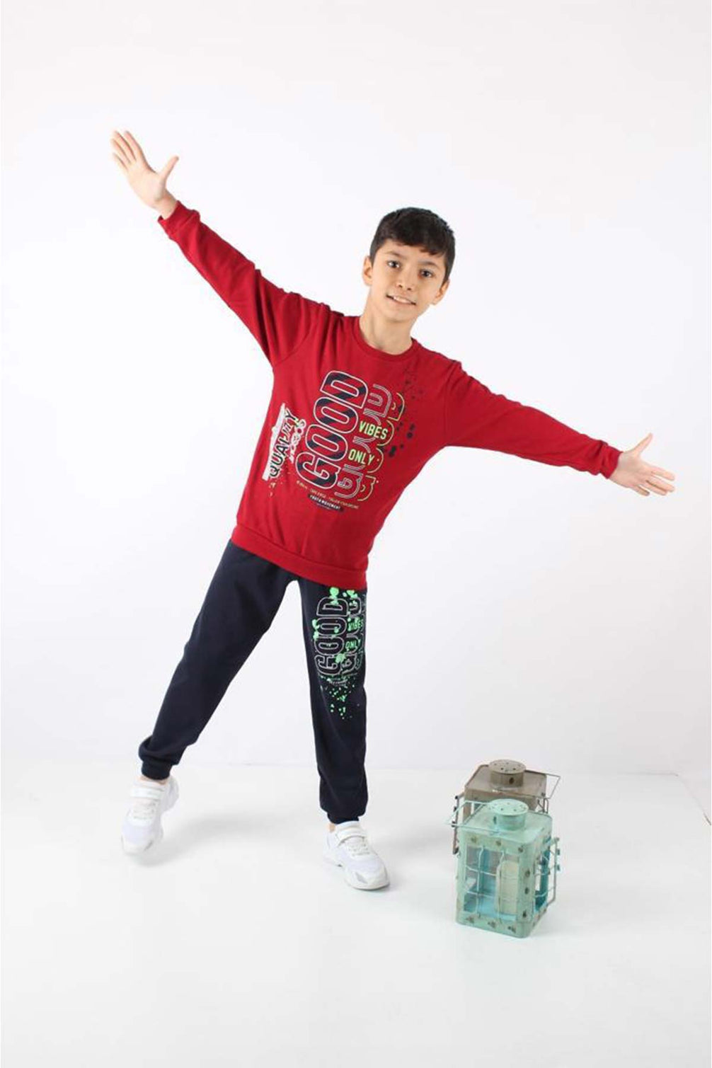 Pınarca Erkek Çocuk Good Baskılı Pijama Takımı