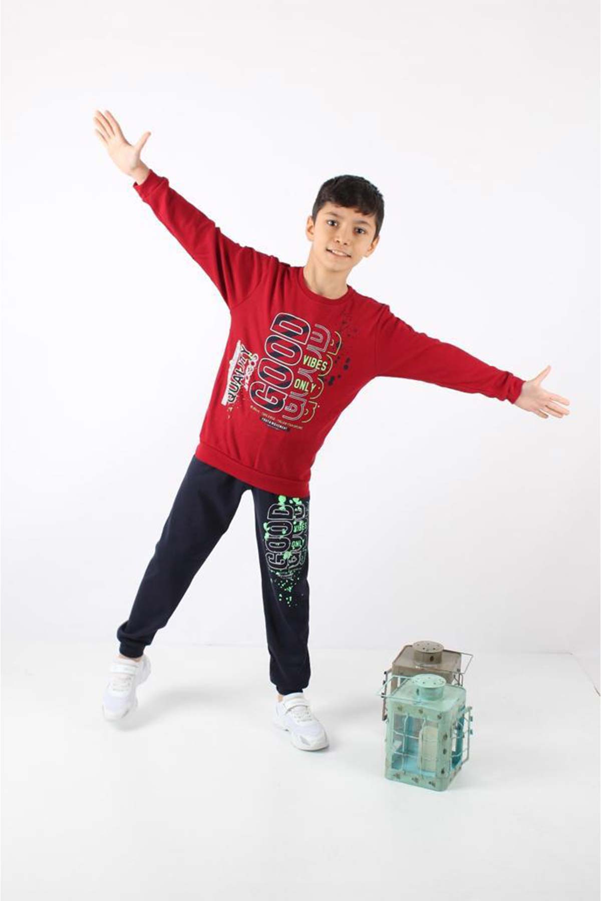 Pınarca Erkek Çocuk Good Baskılı Pijama Takımı