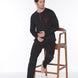 Pınarca Erkek Pijama Takımı Uzun Kollu Düğmeli Cep Detaylı