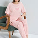 Pınarca Kadın Pijama Takımı Kısa Kollu Çiçek Desenli