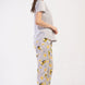 Pınarca Kadın Pijama Takımı Kısa Kollu Pamuklu Bisiklet Yaka Arı Baskılı