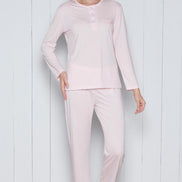 Pınarca Kadın Pijama Takımı Melisa Model Uzun Kollu Pamuklu