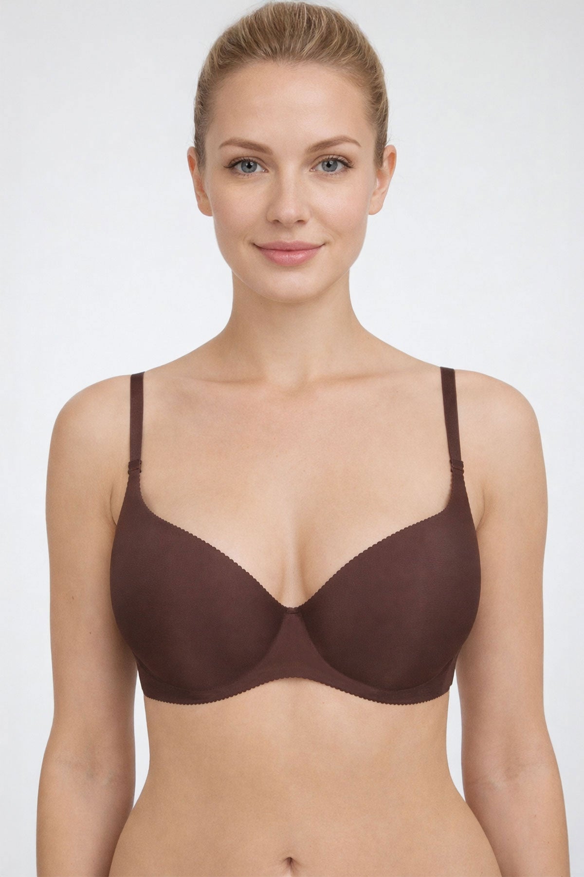 Pınarca Kadın Sütyen Lazer Kesim Yarım Destekli