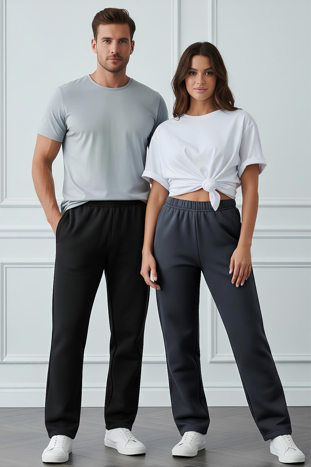 Pınarca Kadın Tek Alt Eşofman Modal Düz Paça Cepli