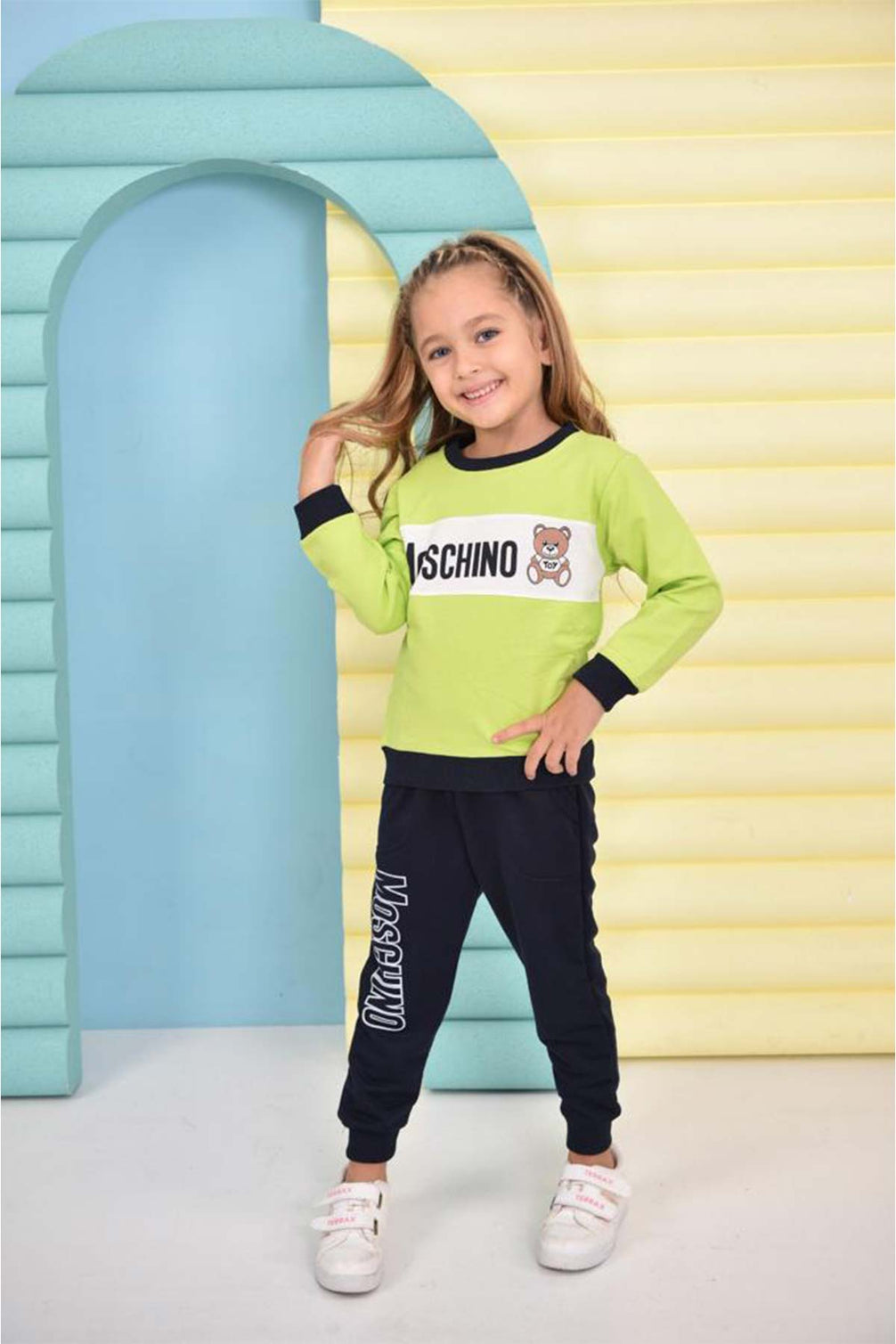 Pınarca Kız Çocuk Moschıno Pijama Takımı
