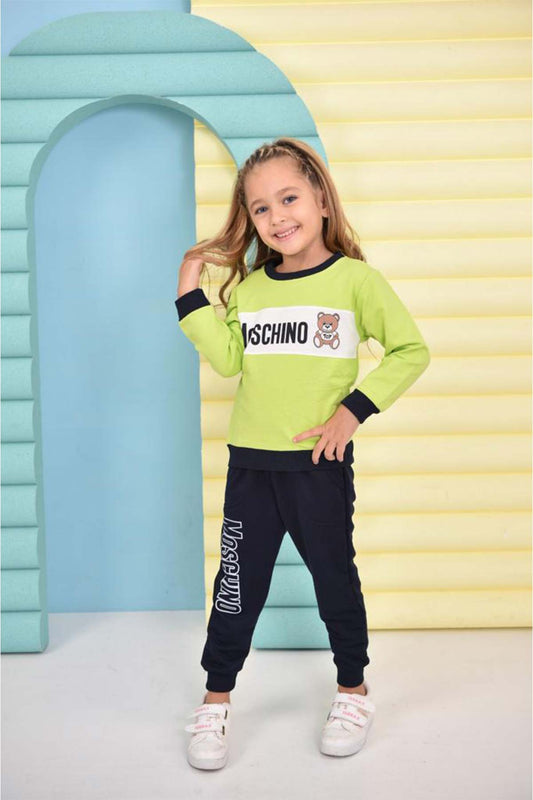 Pınarca Kız Çocuk Moschıno Pijama Takımı