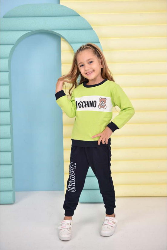 Pınarca Kız Çocuk Moschıno Pijama Takımı