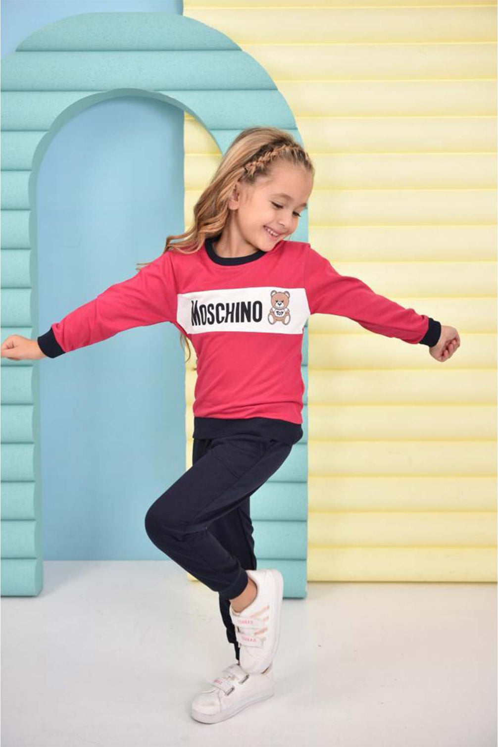Pınarca Kız Çocuk Moschıno Pijama Takımı