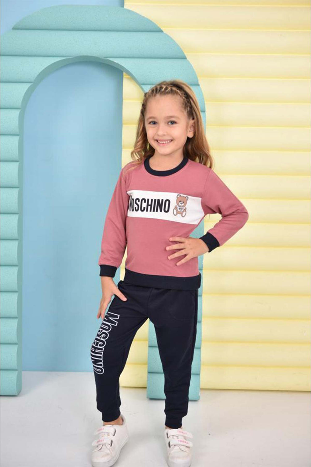 Pınarca Kız Çocuk Moschıno Pijama Takımı