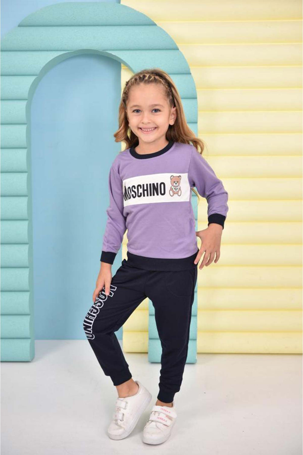 Pınarca Kız Çocuk Moschıno Pijama Takımı