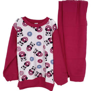 Pınarca Kız Çocuk Panda Desenli Pijama Takımı