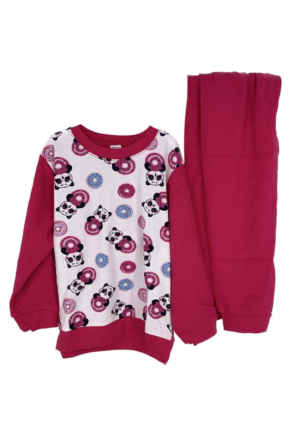 Pınarca Kız Çocuk Panda Desenli Pijama Takımı