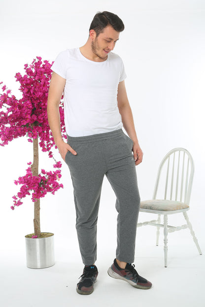 Pogi Erkek Tek Alt Eşofman Büyük Beden