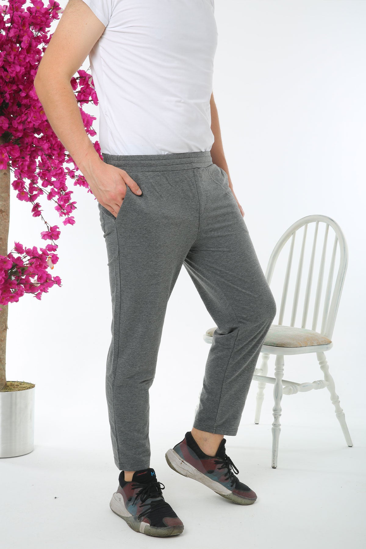 Pogi Erkek Tek Alt Eşofman Büyük Beden