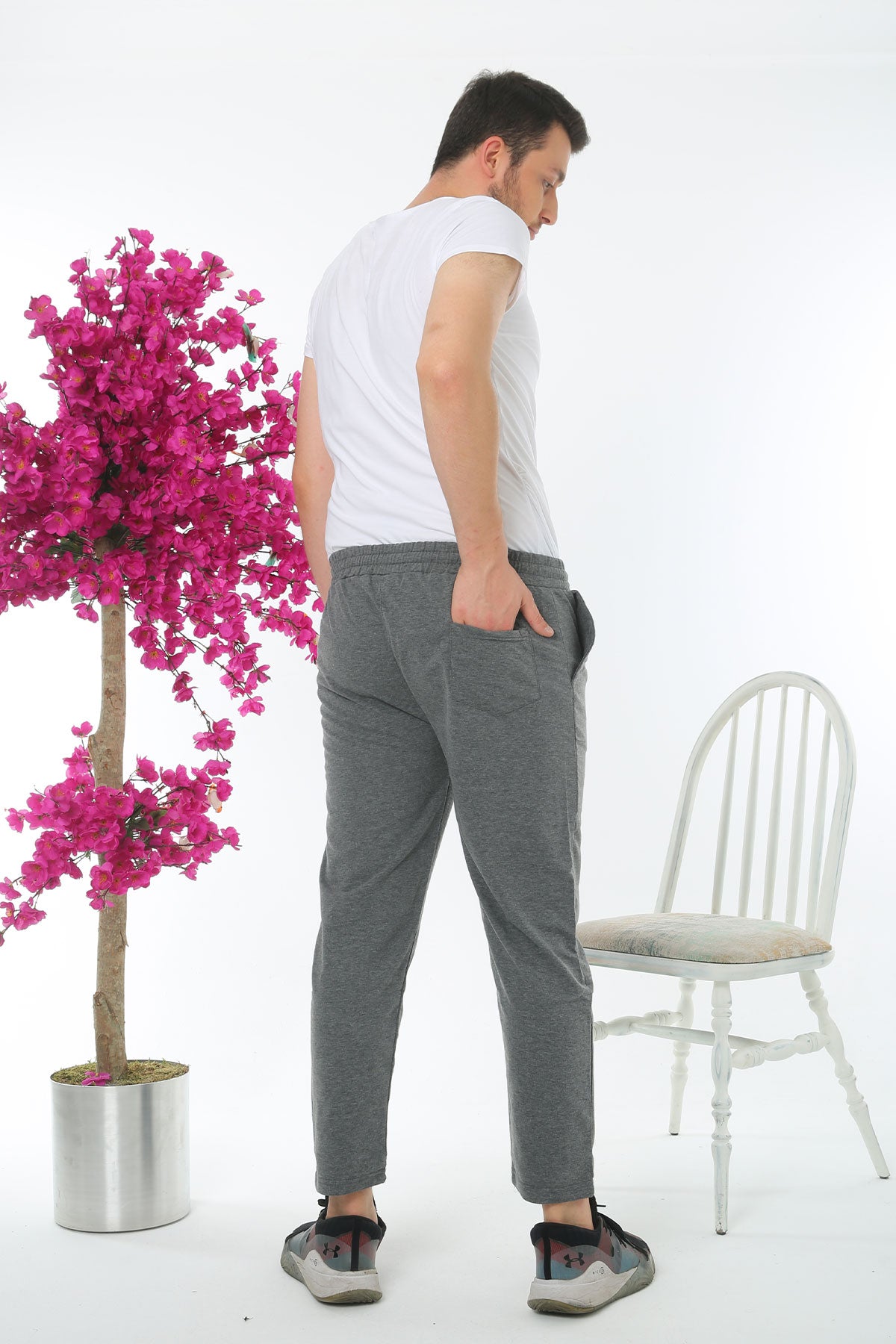 Pogi Erkek Tek Alt Eşofman Büyük Beden