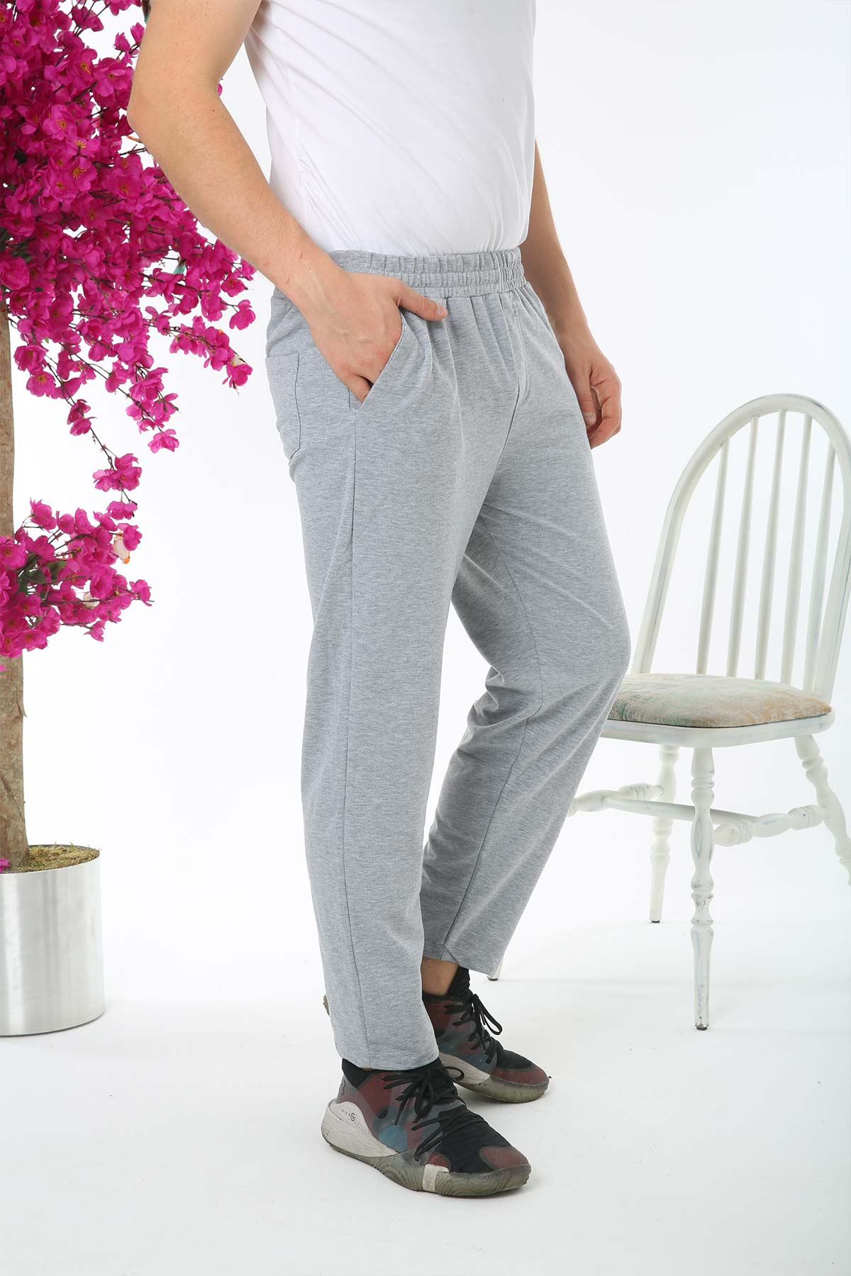 Pogi Erkek Tek Alt Eşofman Büyük Beden