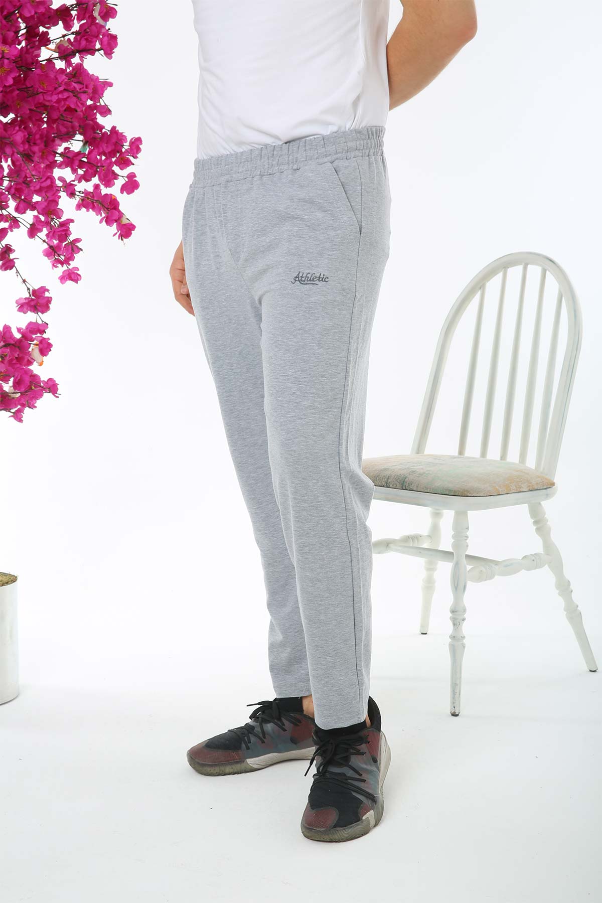 Pogi Erkek Tek Alt Eşofman Büyük Beden