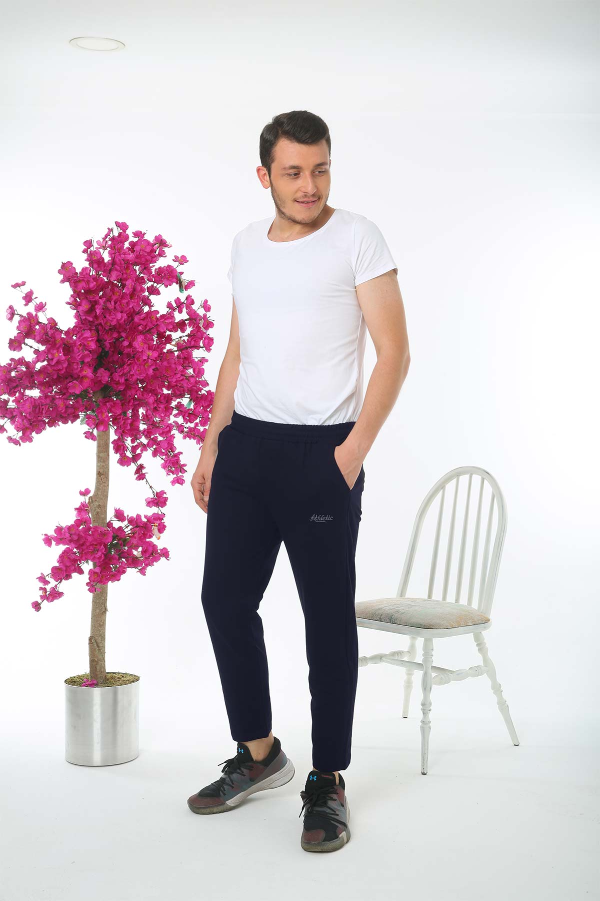 Pogi Erkek Tek Alt Eşofman Büyük Beden