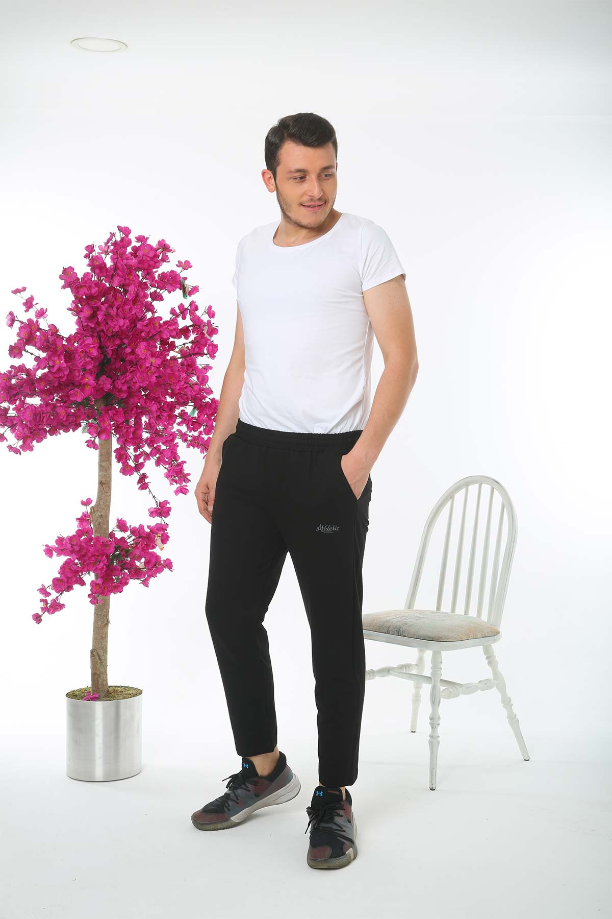 Pogi Erkek Tek Alt Eşofman Büyük Beden