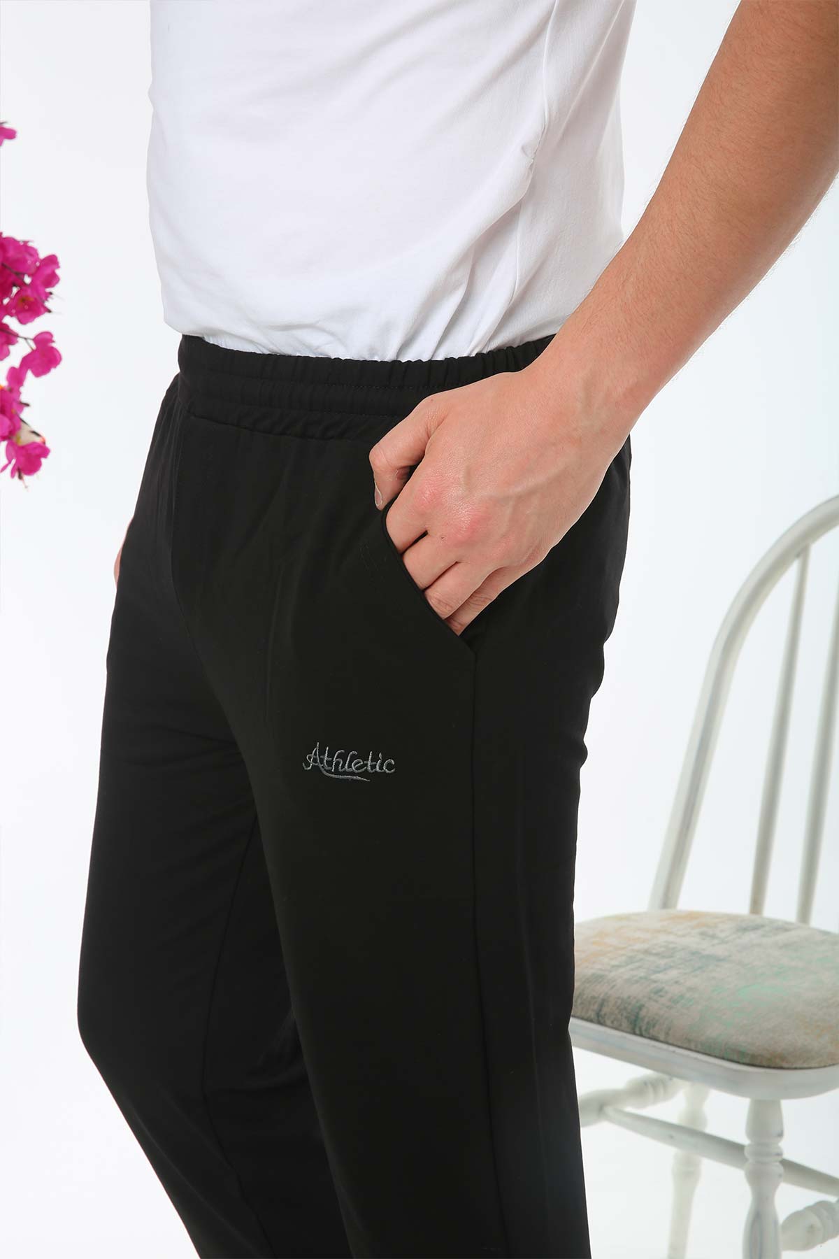 Pogi Erkek Tek Alt Eşofman Büyük Beden