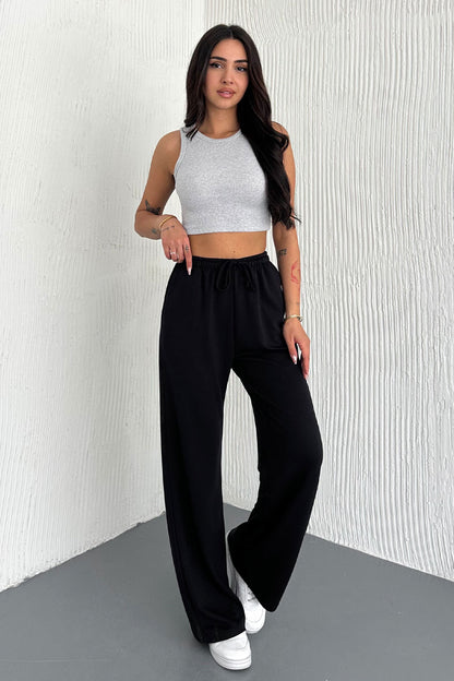 Pogi Kadın Eşofman Altı Uzun Bol Paça Modal