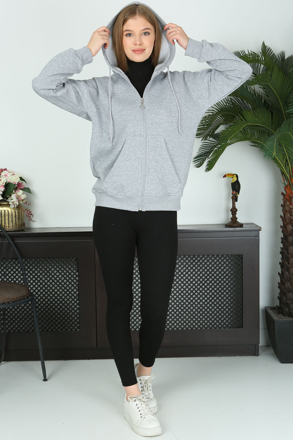 Pogi Kadın Kapşonlu Sweatshirt