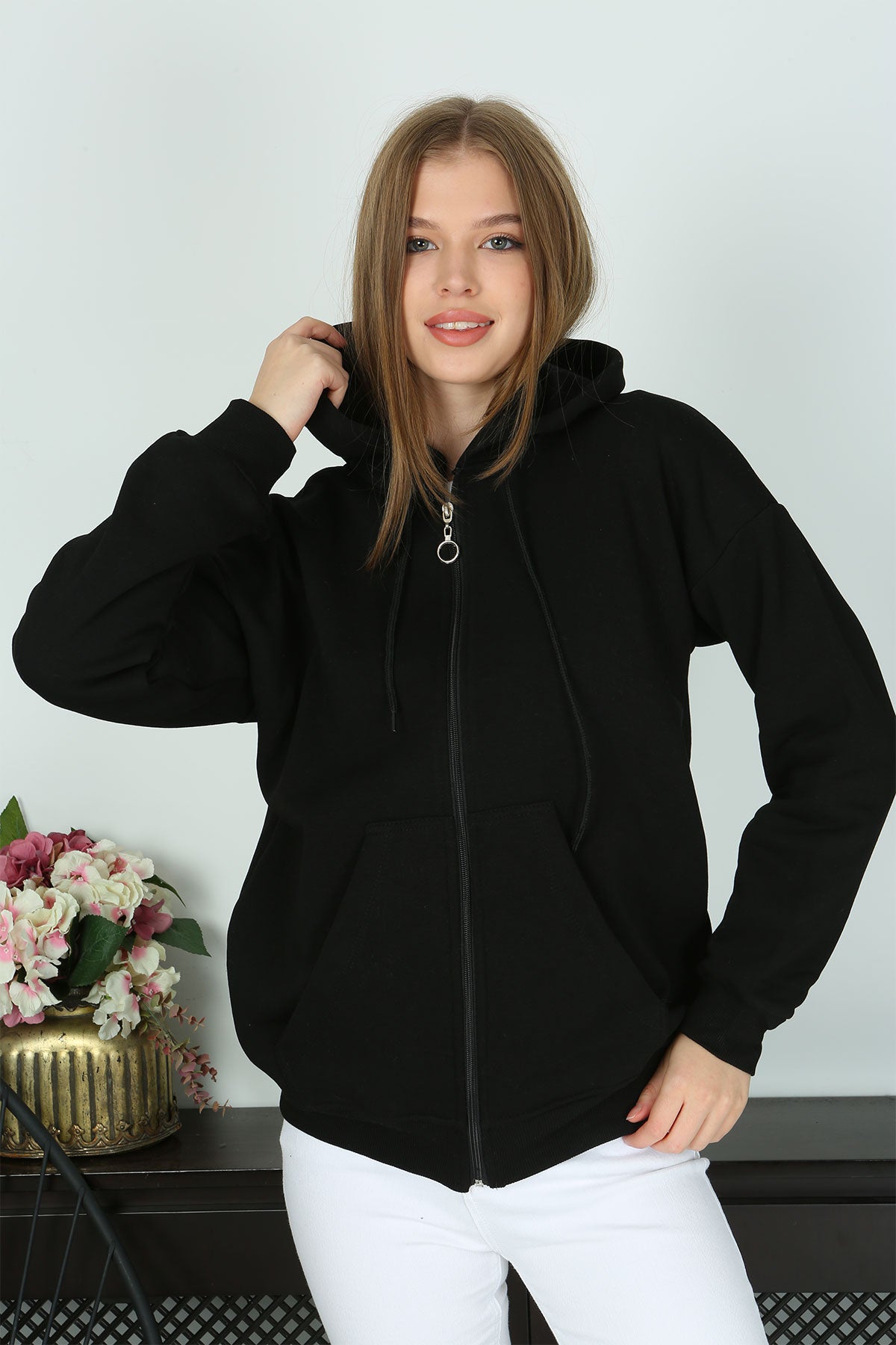 Pogi Kadın Kapşonlu Sweatshirt