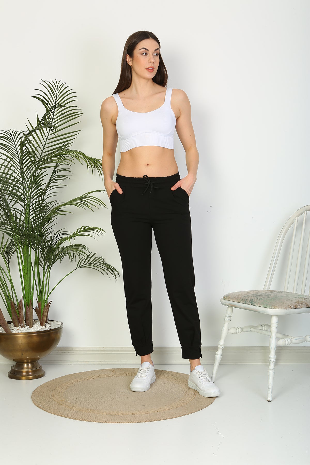 Pogi Kadın Tek Alt Pijama Uzun