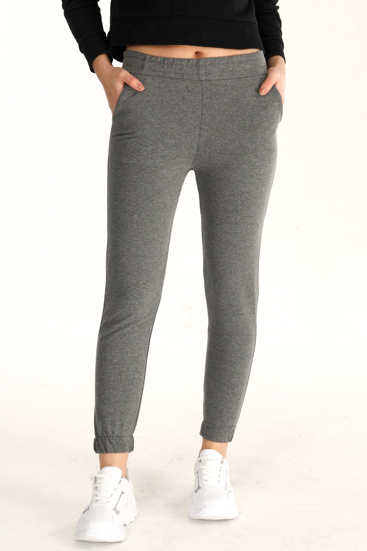 Pogi Kadın Tek Alt Pijama Uzun Klasik