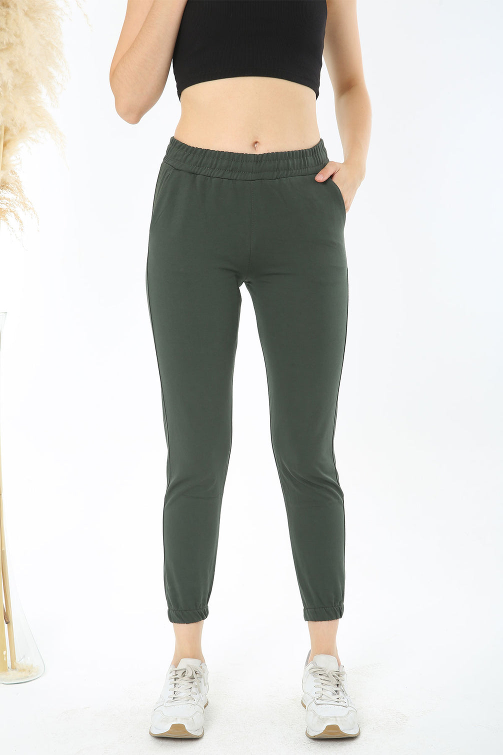 Pogi Kadın Tek Alt Pijama Uzun Klasik
