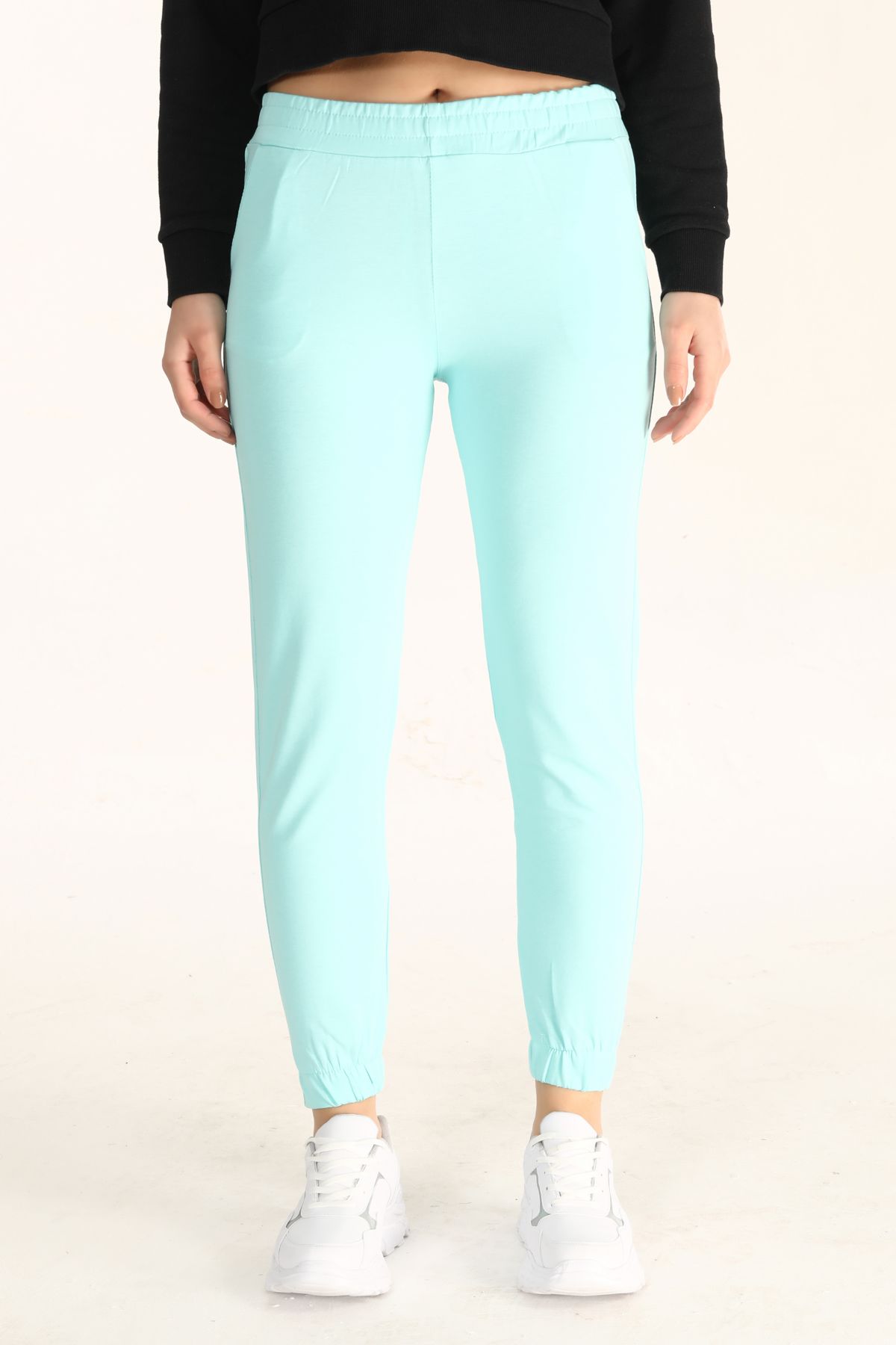 Pogi Kadın Tek Alt Pijama Uzun Klasik