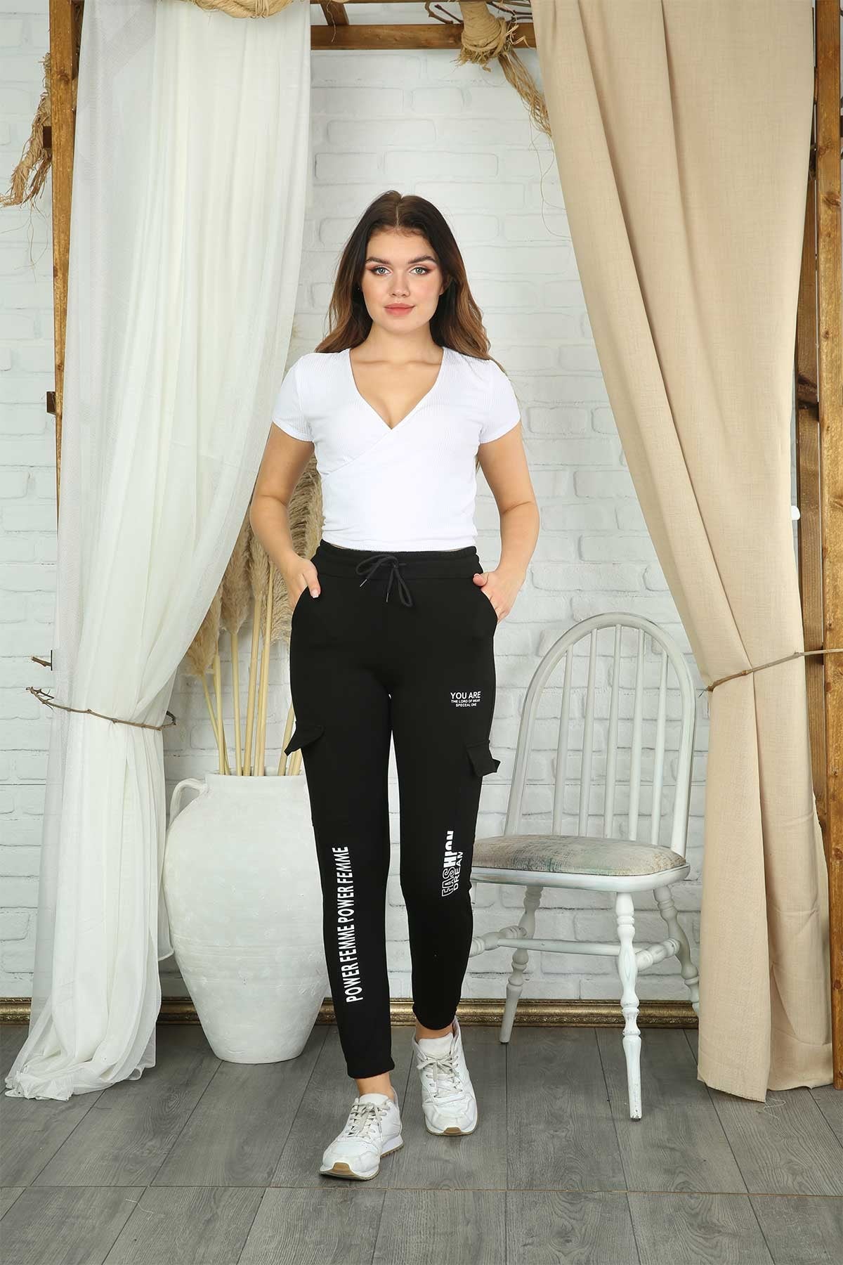 Pogi Kadın Tek Alt Pijama Uzun Klasik