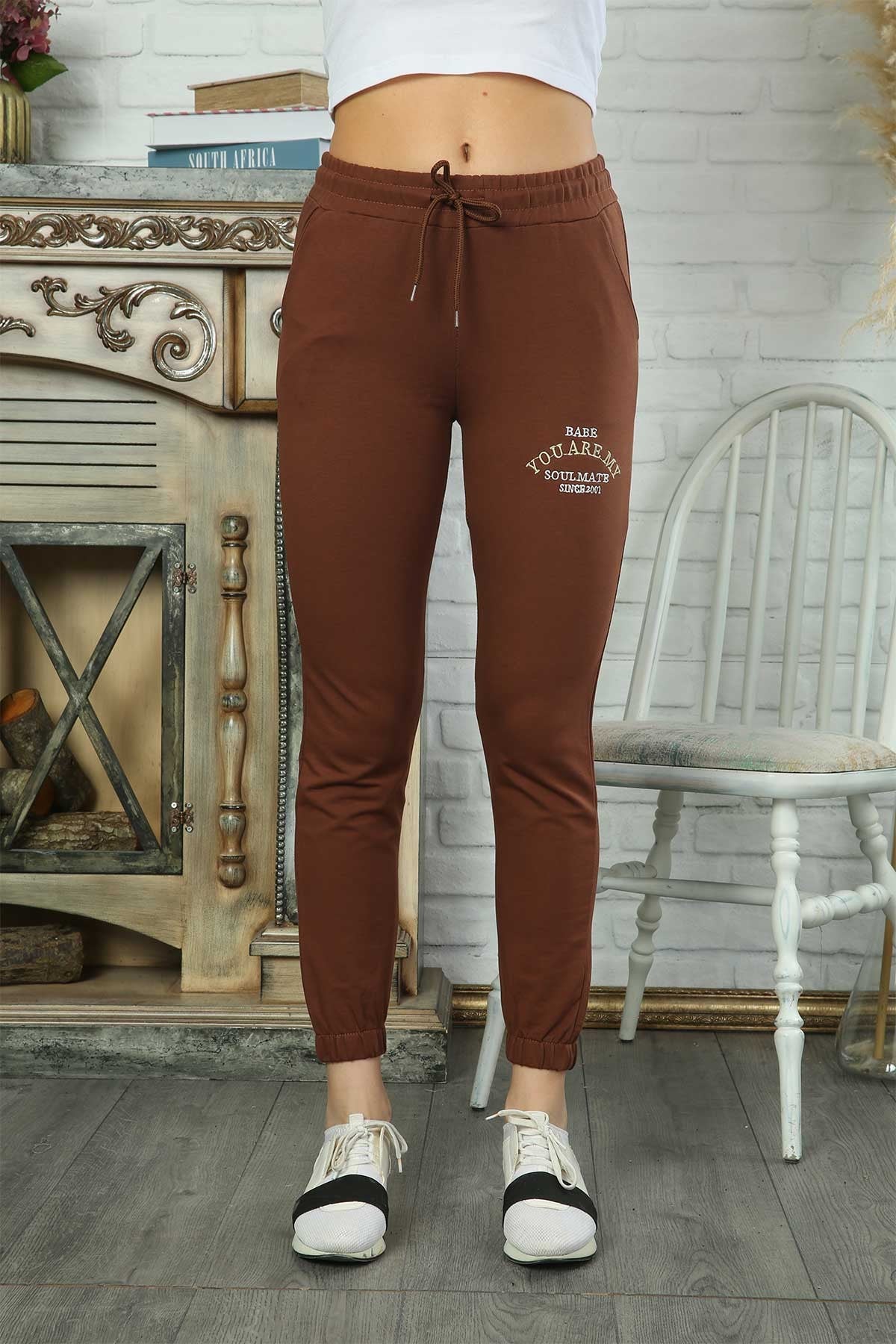 Pogi Kadın Tek Alt Pijama Uzun Klasik