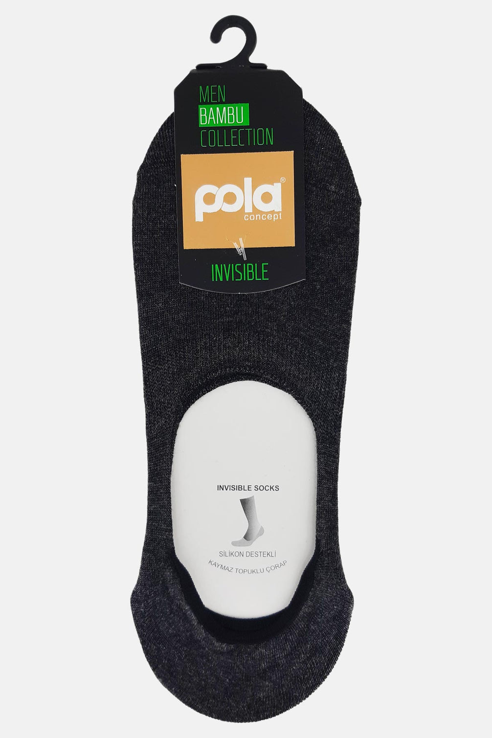 Pola Erkek Bambu Suba Çorap Silikon Destekli