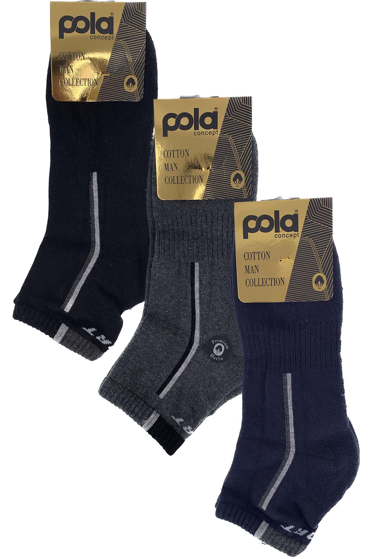 Pola Erkek Comfort Yarım Konç Çorap