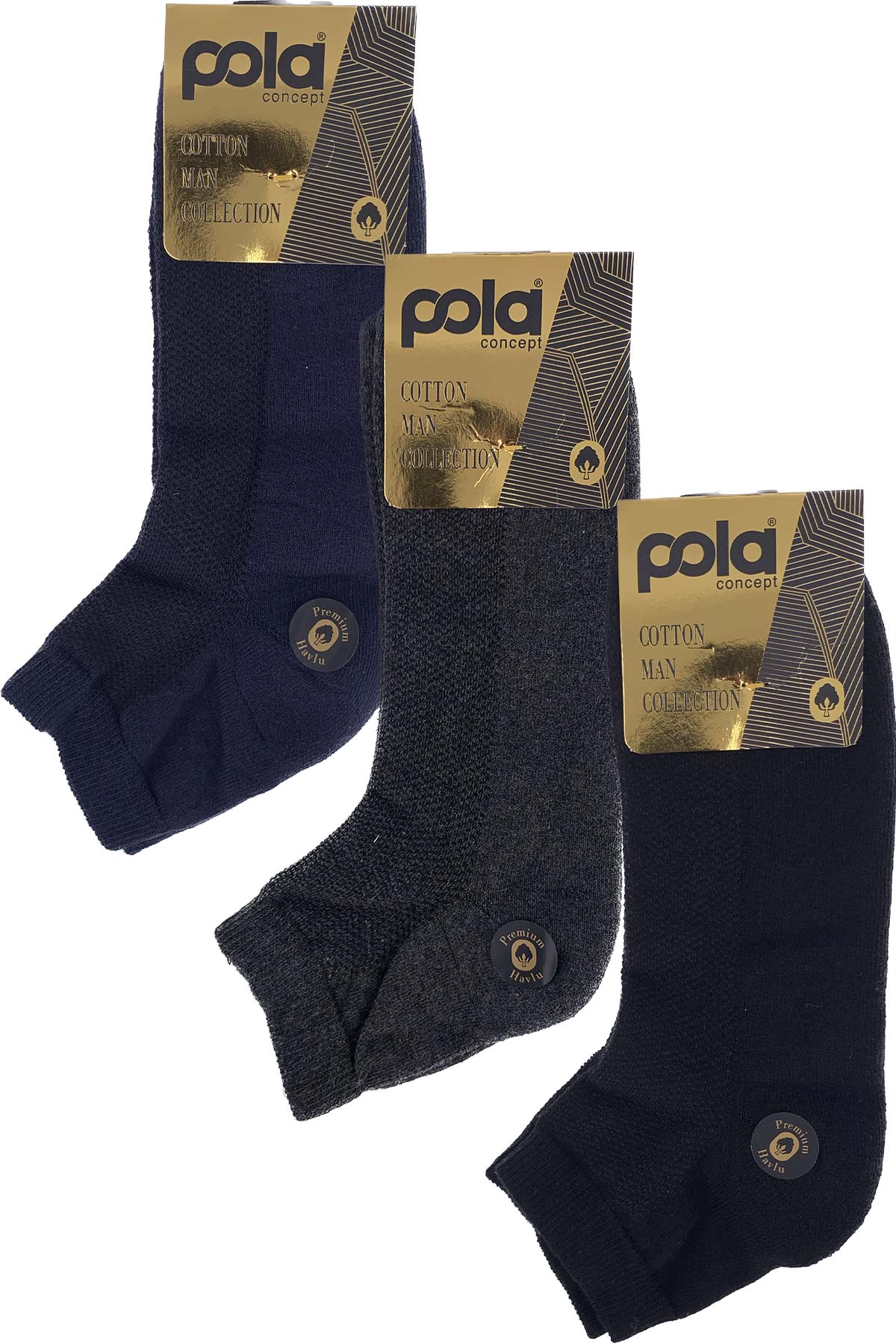 Pola Erkek Comfort Yarım Konç Çorap