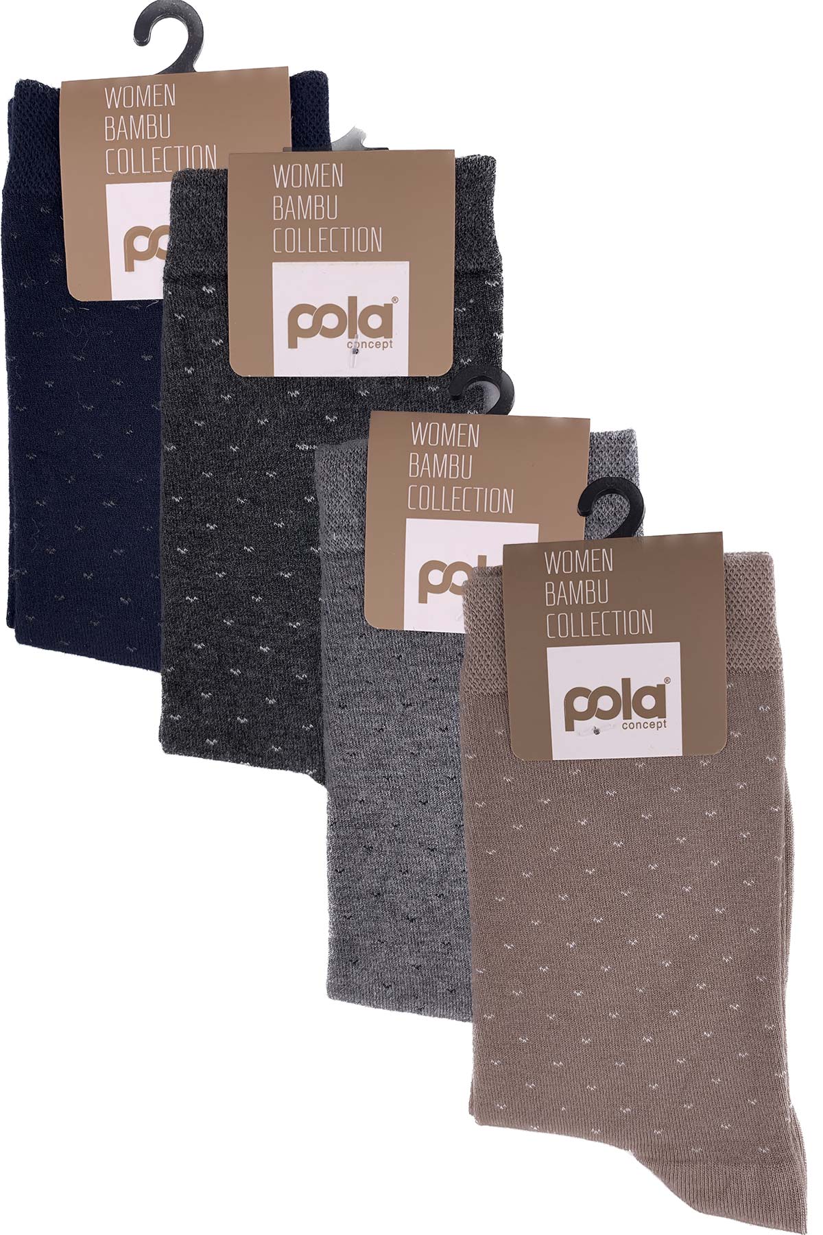 Pola Kadın Bambu Soket Çorap
