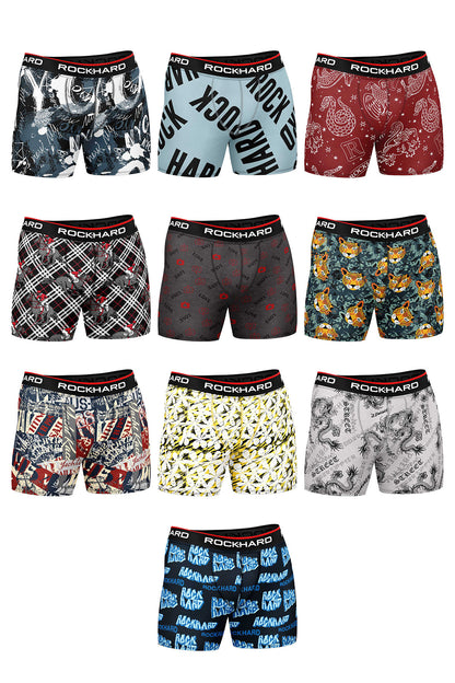 Rockhard Erkek Boxer Karışık Desenli Pamuk