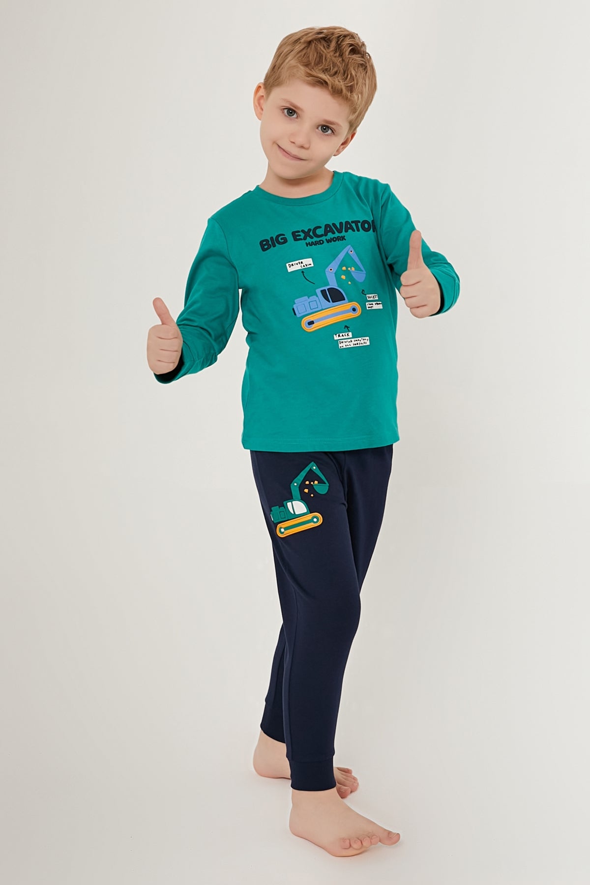 Roly Poly Erkek Çocuk Uzun Kollu Pijama Takımı Süprem