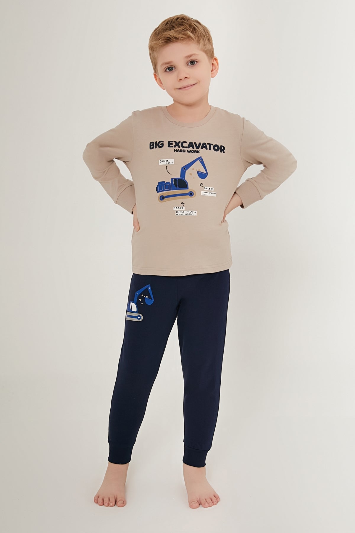Roly Poly Erkek Çocuk Uzun Kollu Pijama Takımı Süprem
